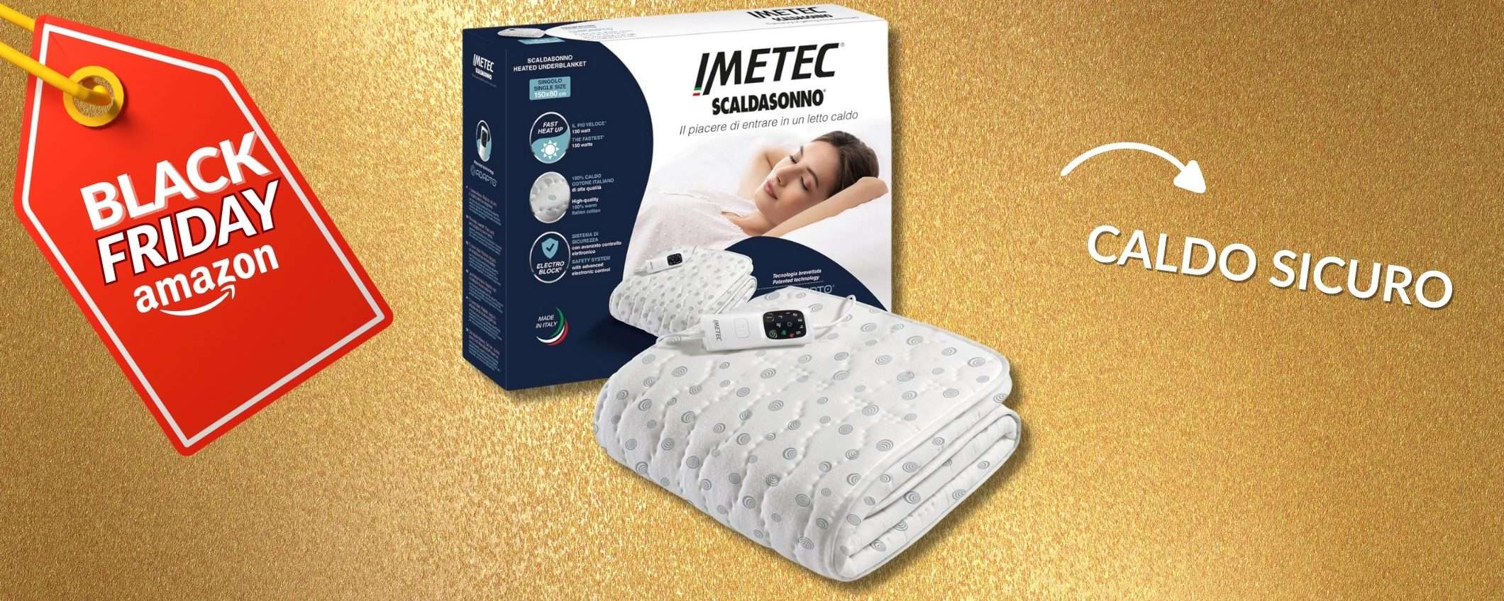 Imetec Scaldasonno Adapto, la coperta che tiene caldissimo: made in Italy