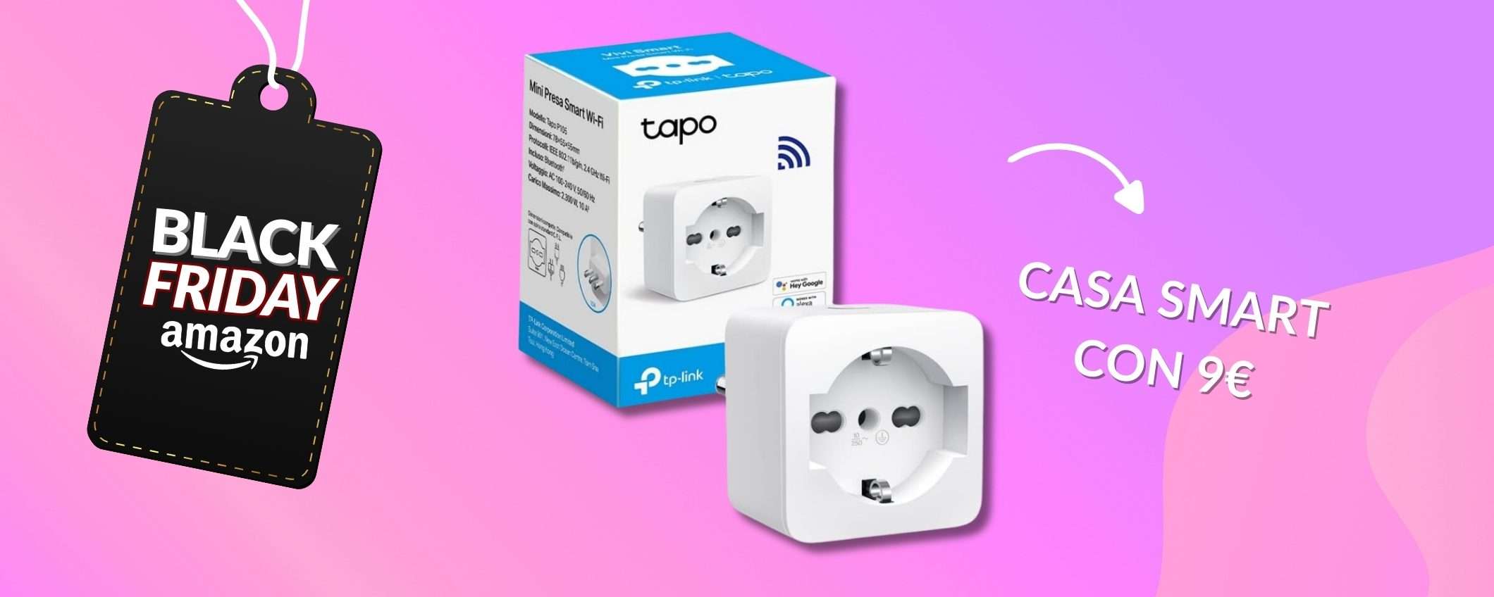 Tapo P105 per una presa smart che con 9€ trasforma la casa (Amazon)