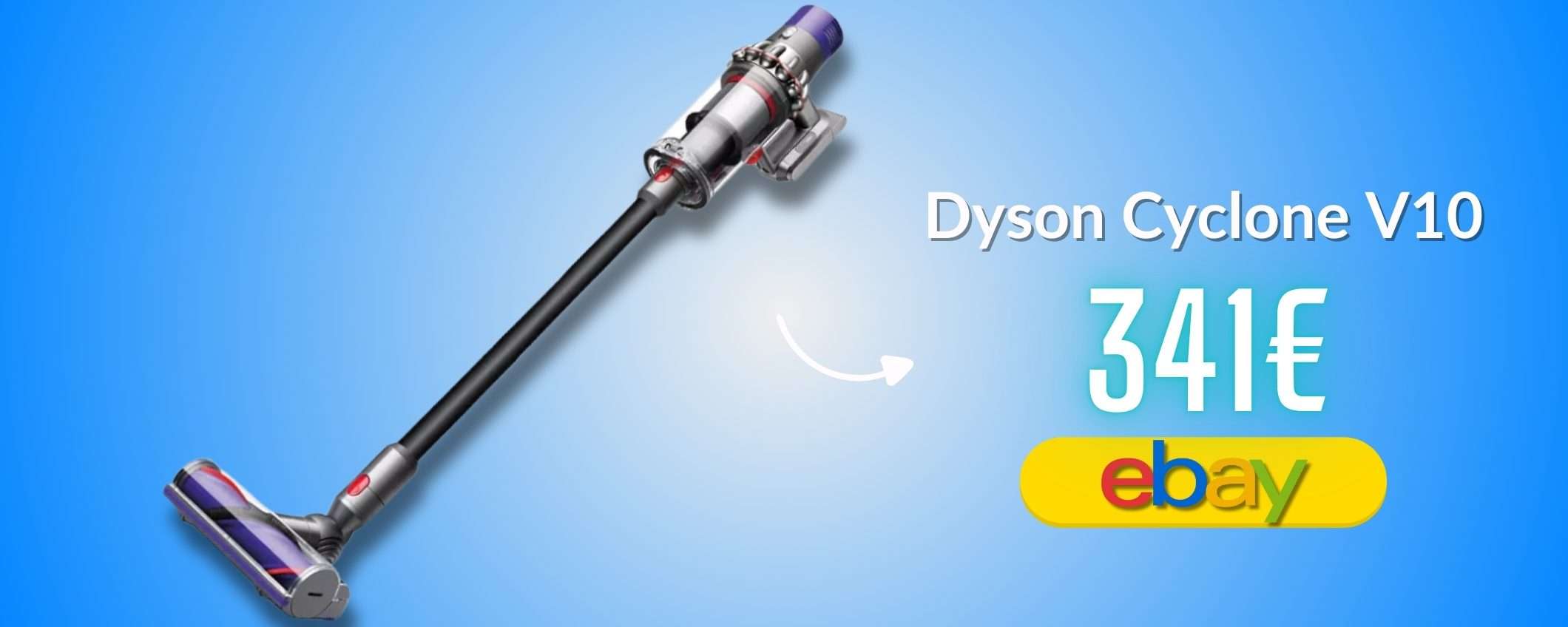 Dyson Cyclone V10 Total Clean: il prezzo Black Friday spazza via tutto