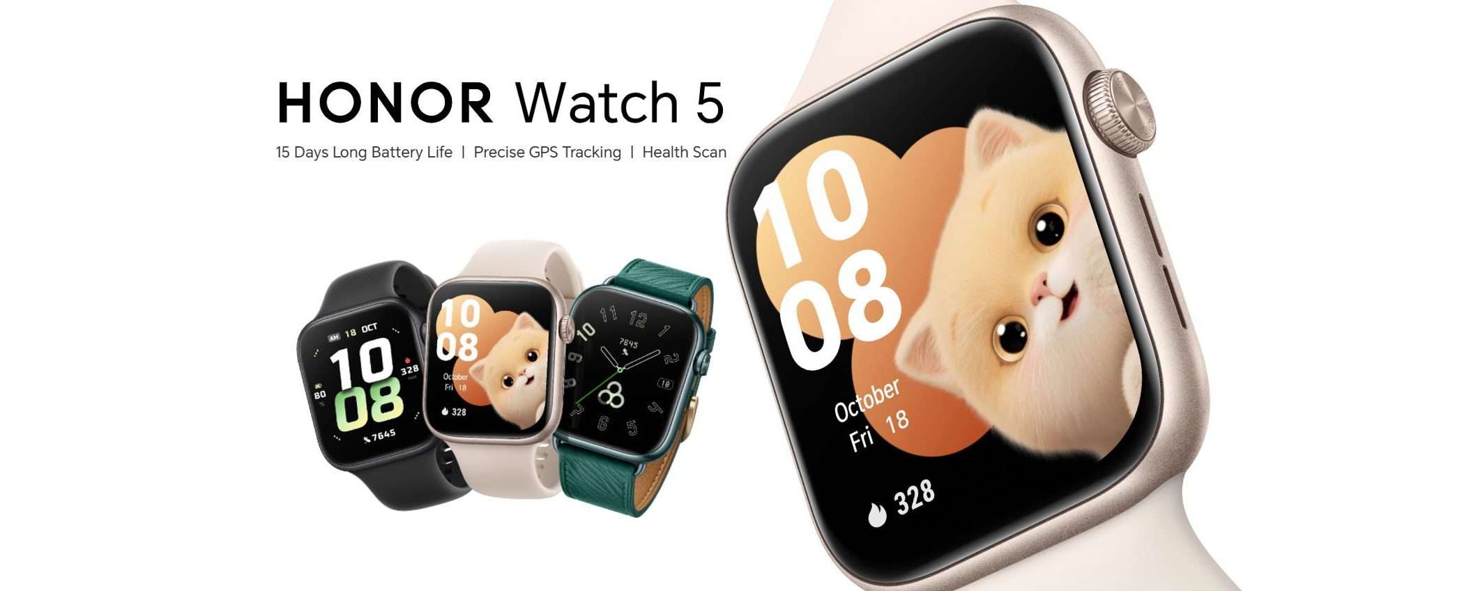 Honor Watch 5 debutta in Europa: ricorda tantissimo l'Apple Watch