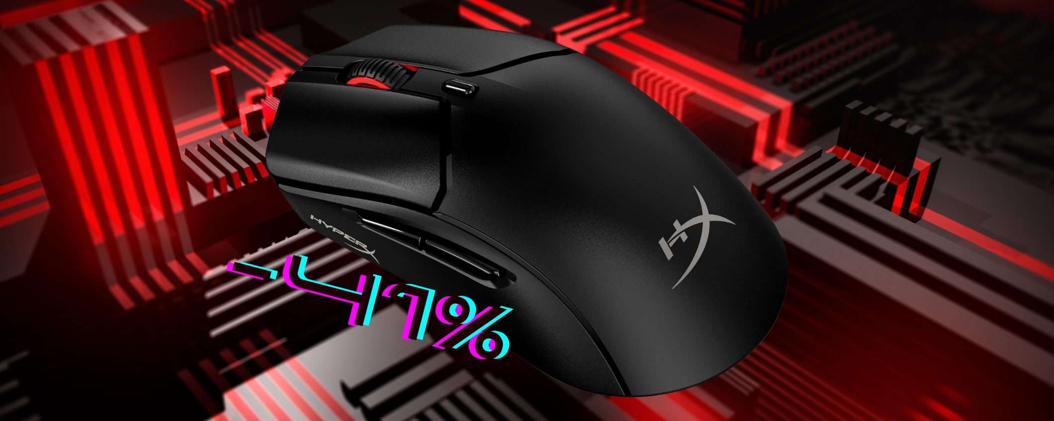 HyperX Pulsefire Haste: mouse gaming super preciso con autonomia da 100h