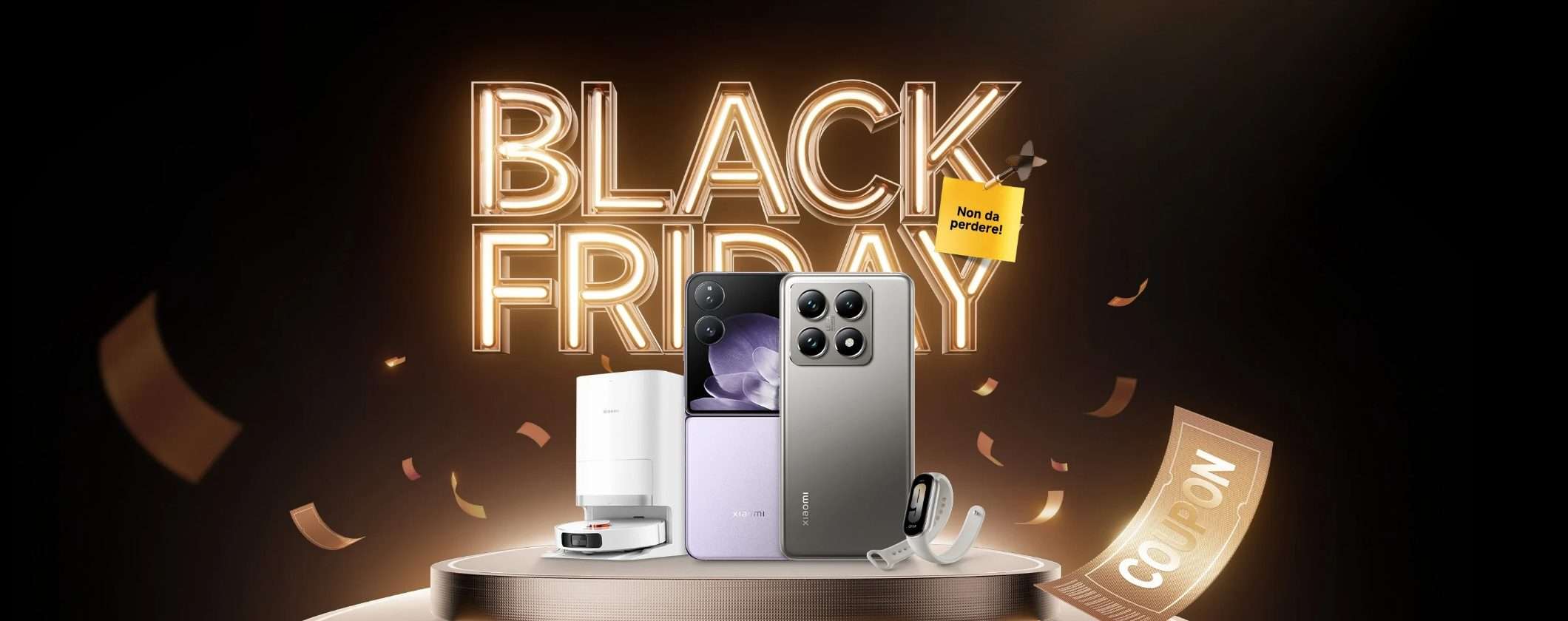 Imperdibile Black Friday Xiaomi: fino a 200€ di sconto