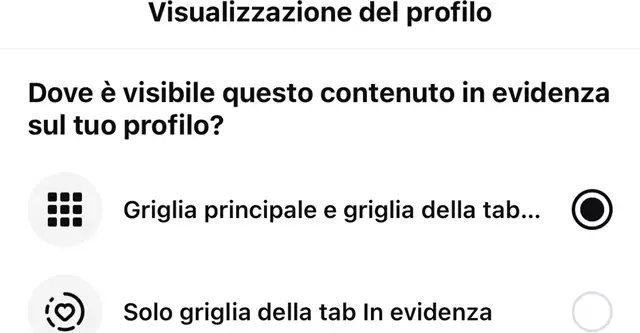 Storie in evidenza: come inserirle nel profilo personale