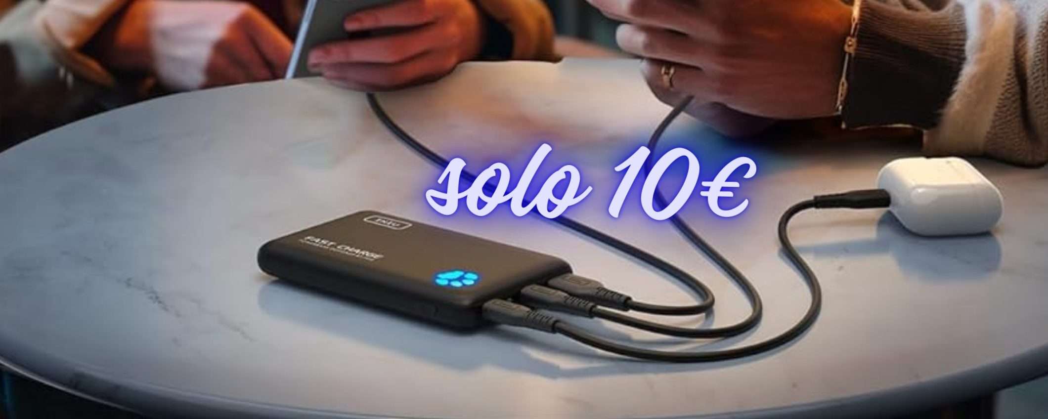 Mai più batteria scarica con il Power Bank INIU da 10000mAh (10€)