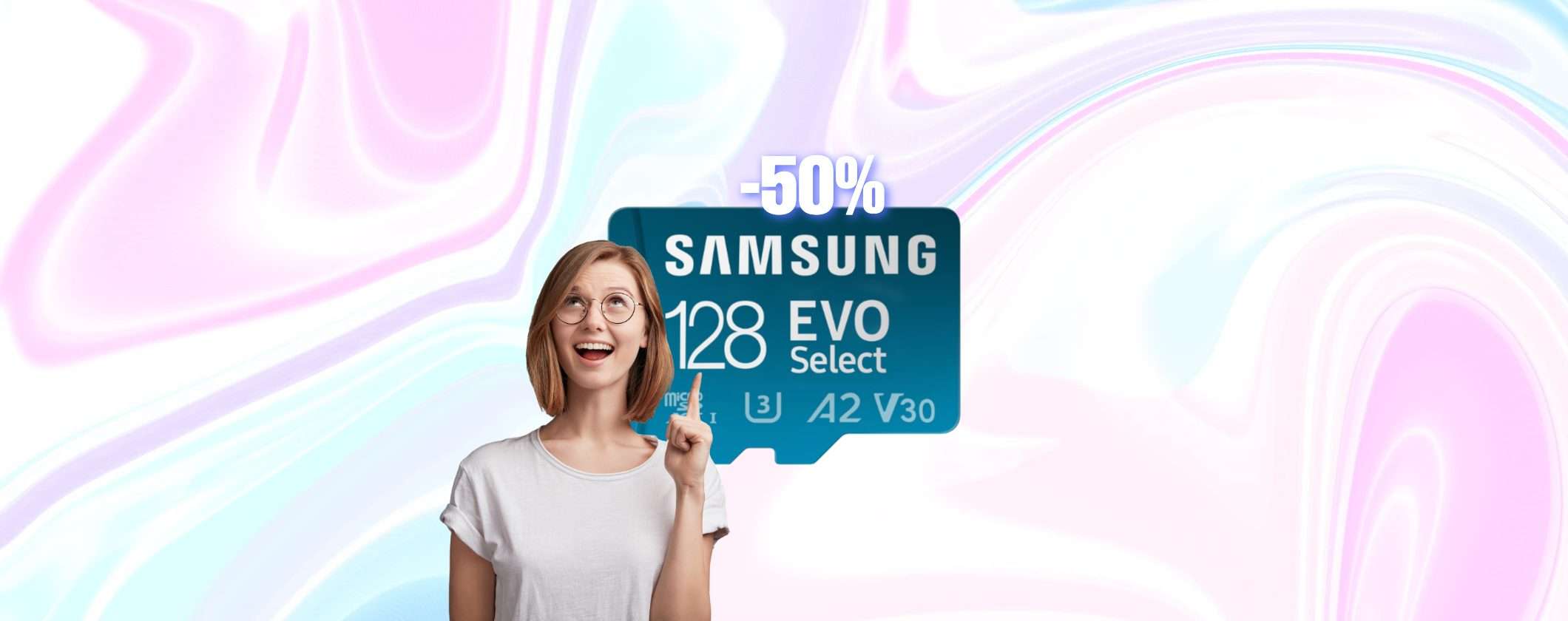 MicroSD Samsung 128GB a metà prezzo con il Black Friday Amazon