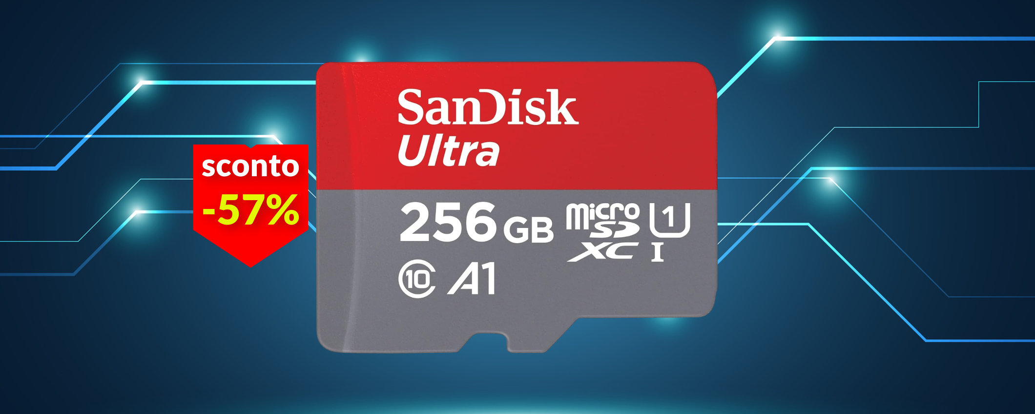 MicroSD 256GB per la prima volta a meno di 30€: velocità impressionante