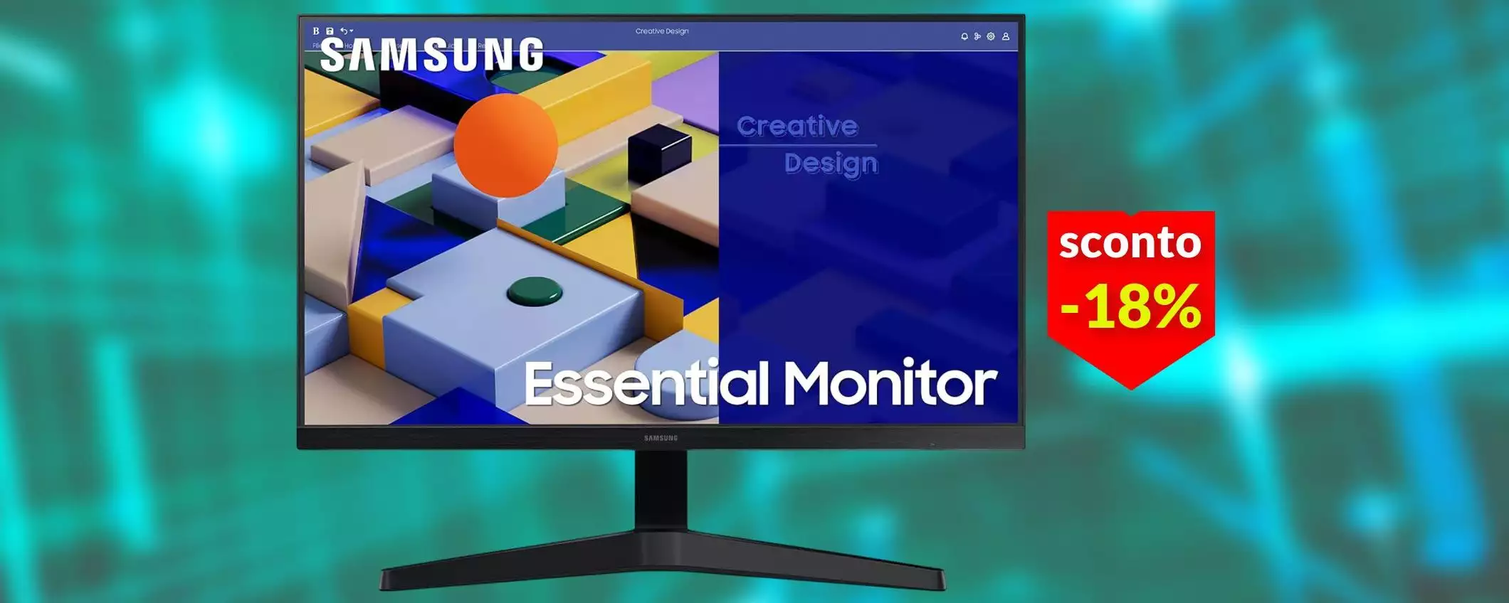 Monitor FullHD Samsung a poco più di 70€: occasionissima al Black Friday