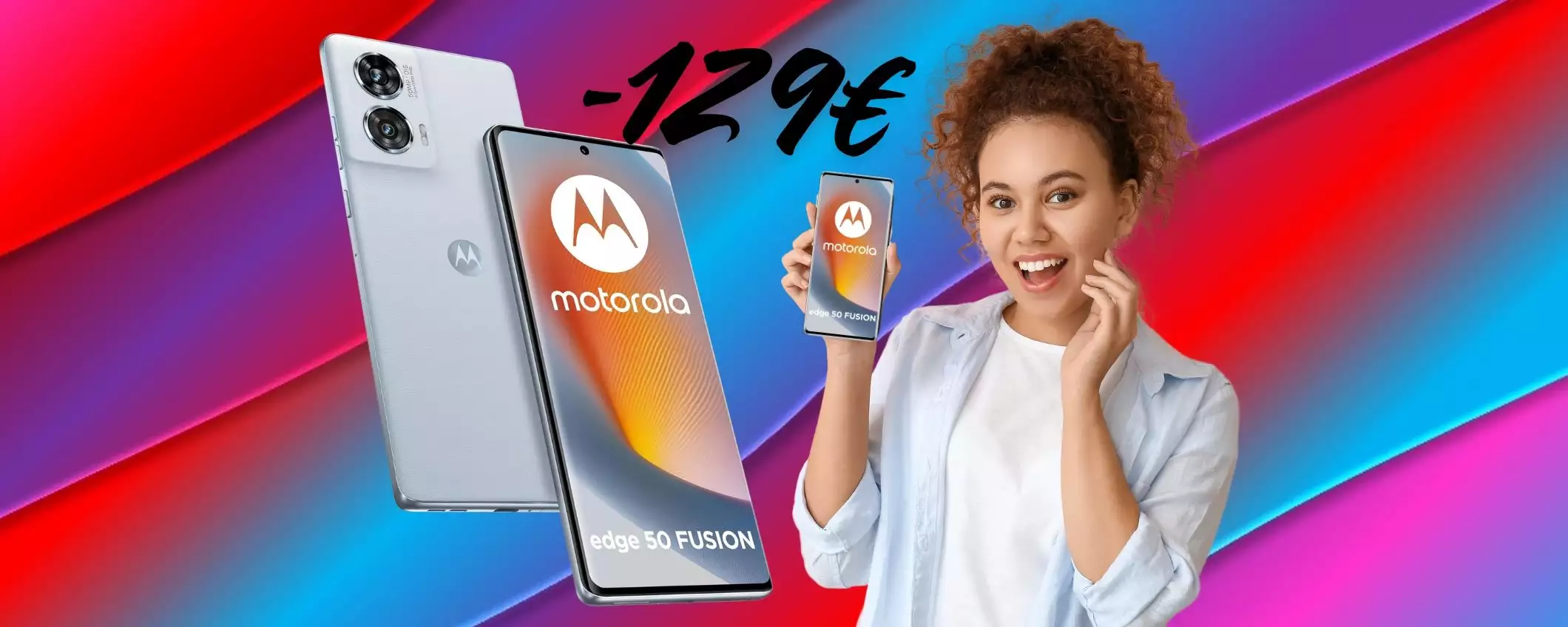 Motorola edge 50 fusion (8/256GB) con Snapdragon 7s a 129€ in meno