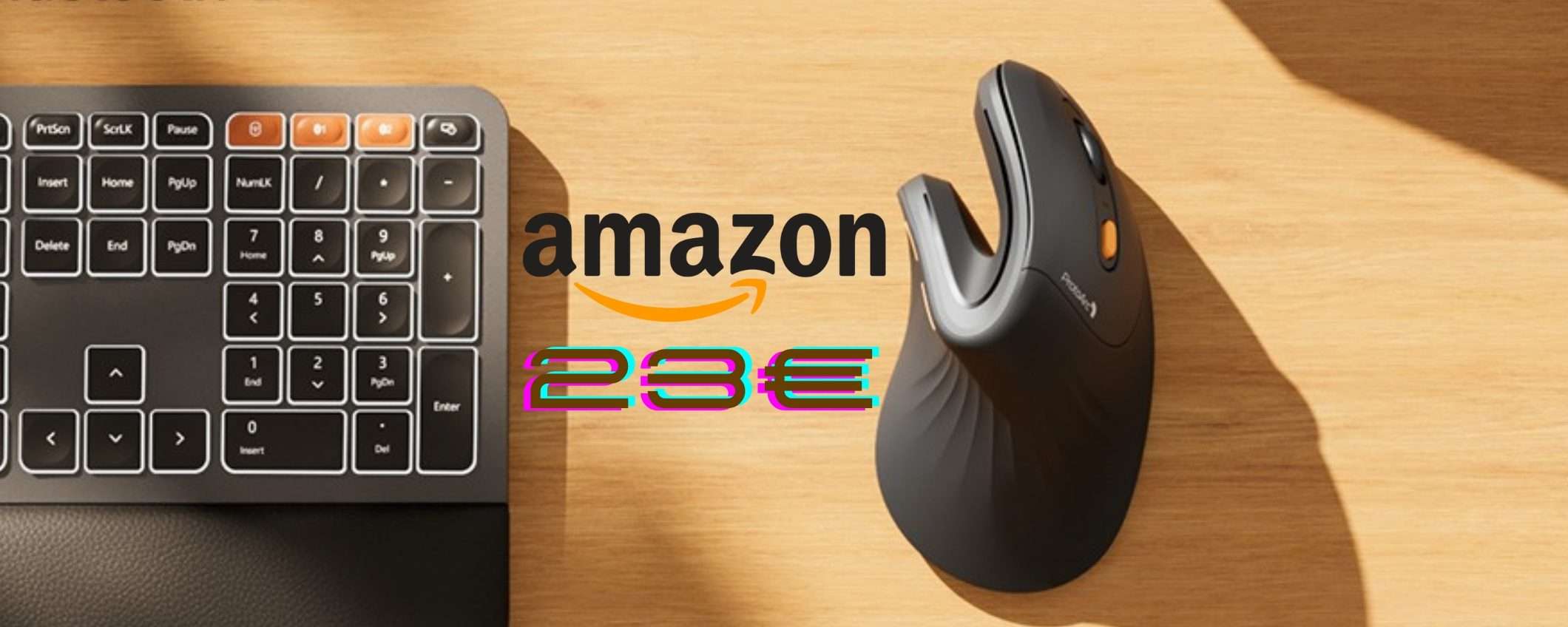 Mouse verticale super ergonomico: niente fatica e costo basso (23€)