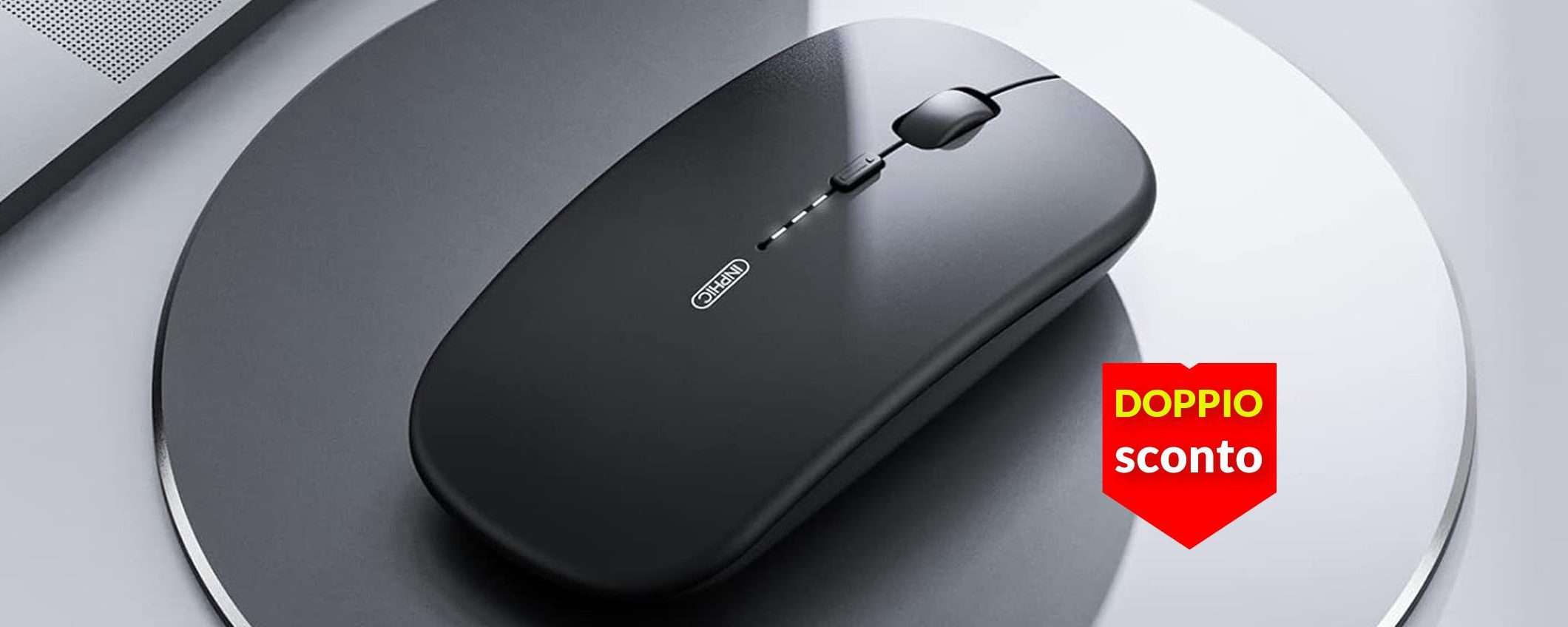 Bastano 12€ per un mouse wireless di alta precisione: 2 sconti al Black Friday