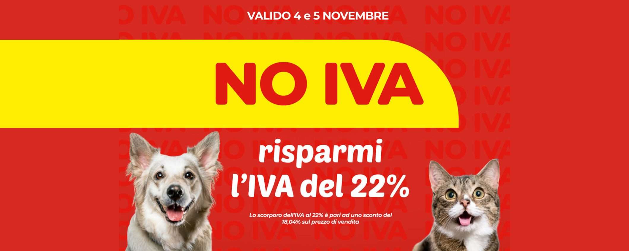 Da Arcaplanet è tornata la promo NO-IVA: due giorni di sconto extra