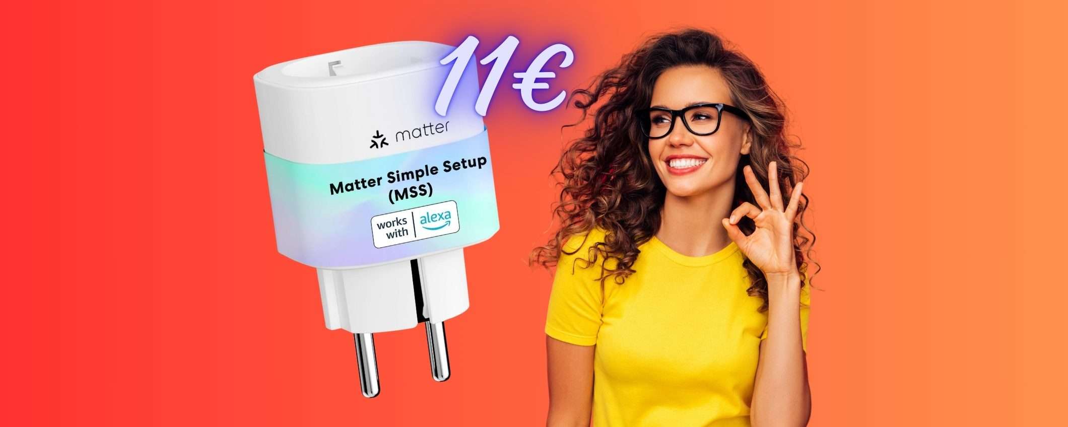 Presa Smart Meross compatibile con Alexa, Google e Apple a soli 11€