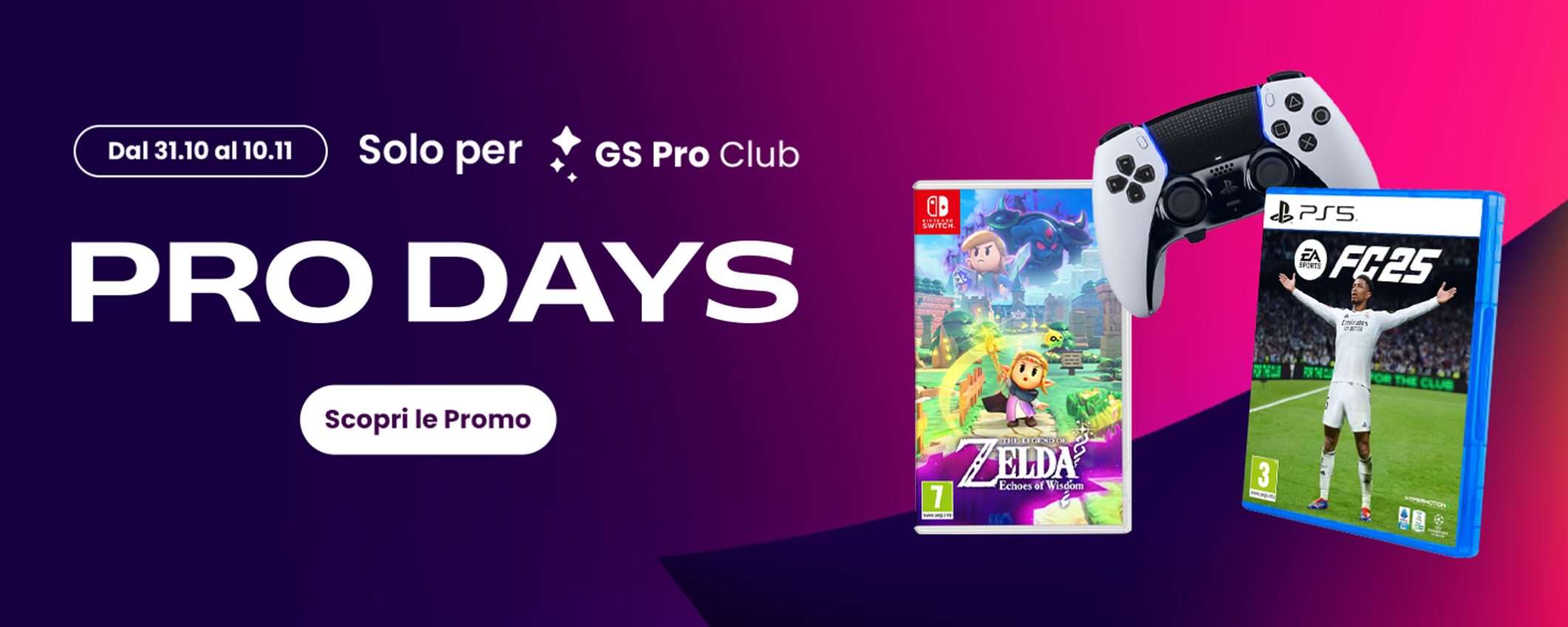 Da GameStop ci sono i Pro Days: fino al 20% di sconto su centinaia di giochi