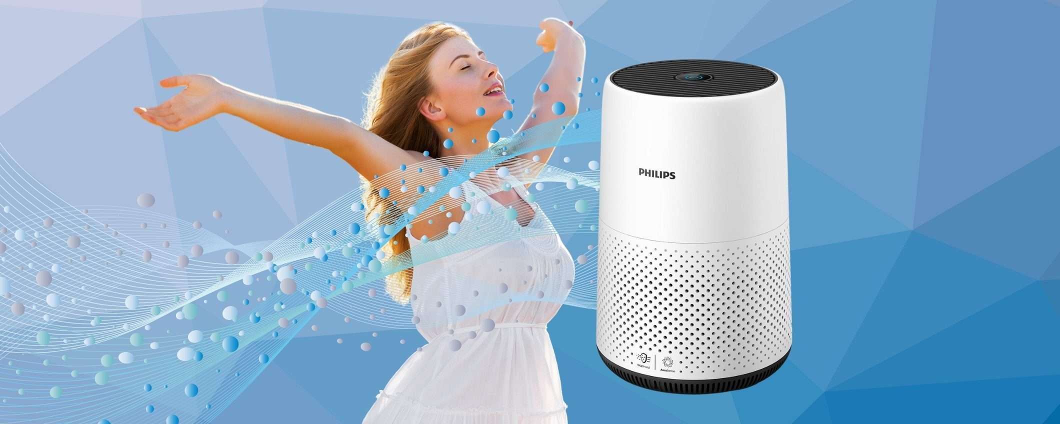 Rendi l'aria di casa più pulita con Philips 800 Series, ora in sconto al 56%