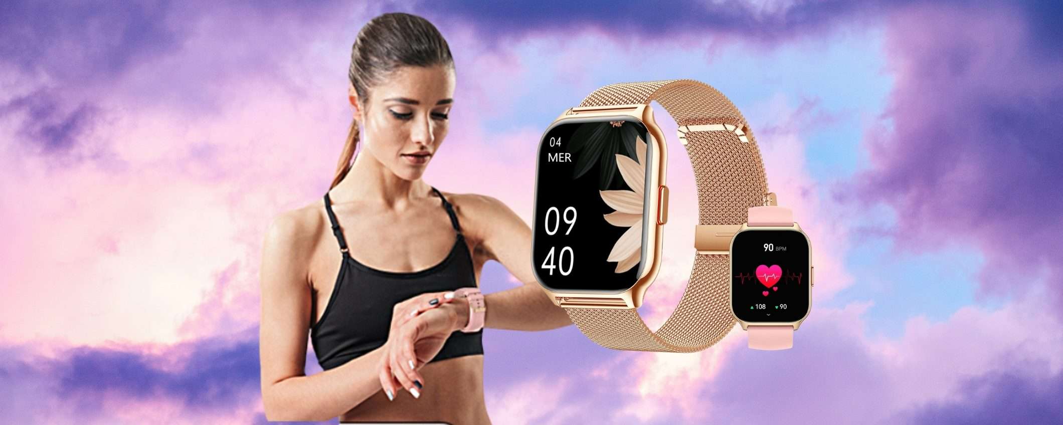 Rispondi alle chiamate dal polso e tieniti in forma con questo smartwatch a 29€