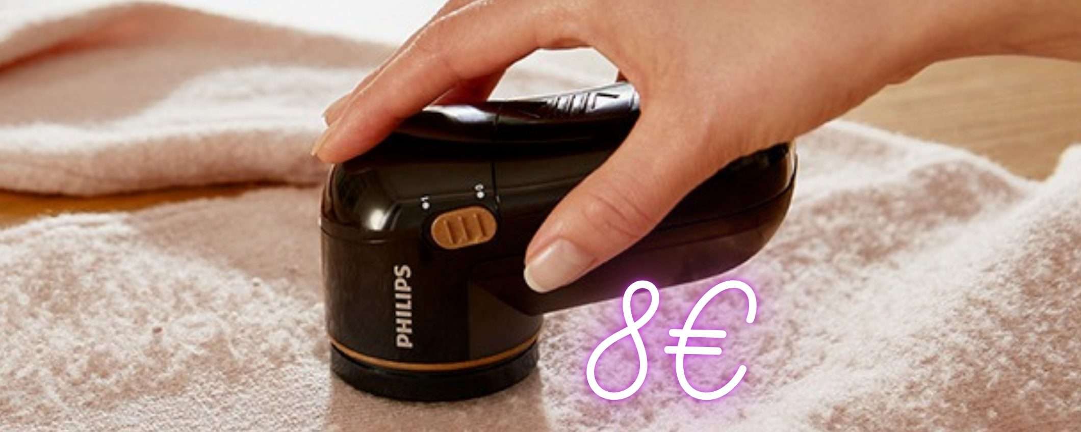 Solo 8€ per il levapelucchi Philips, ma ancora per pochissimo tempo