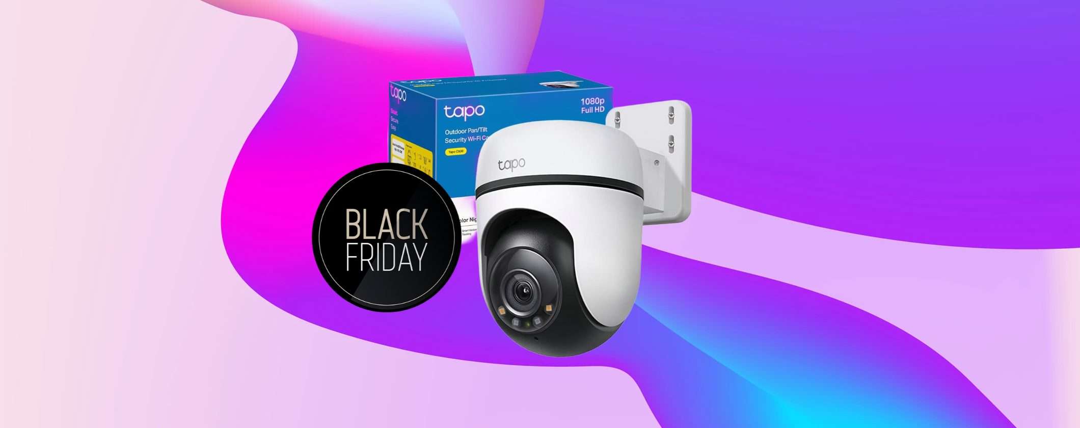 Telecamera WiFi Esterno Tapo: solo 31€ con il Black Friday Amazon