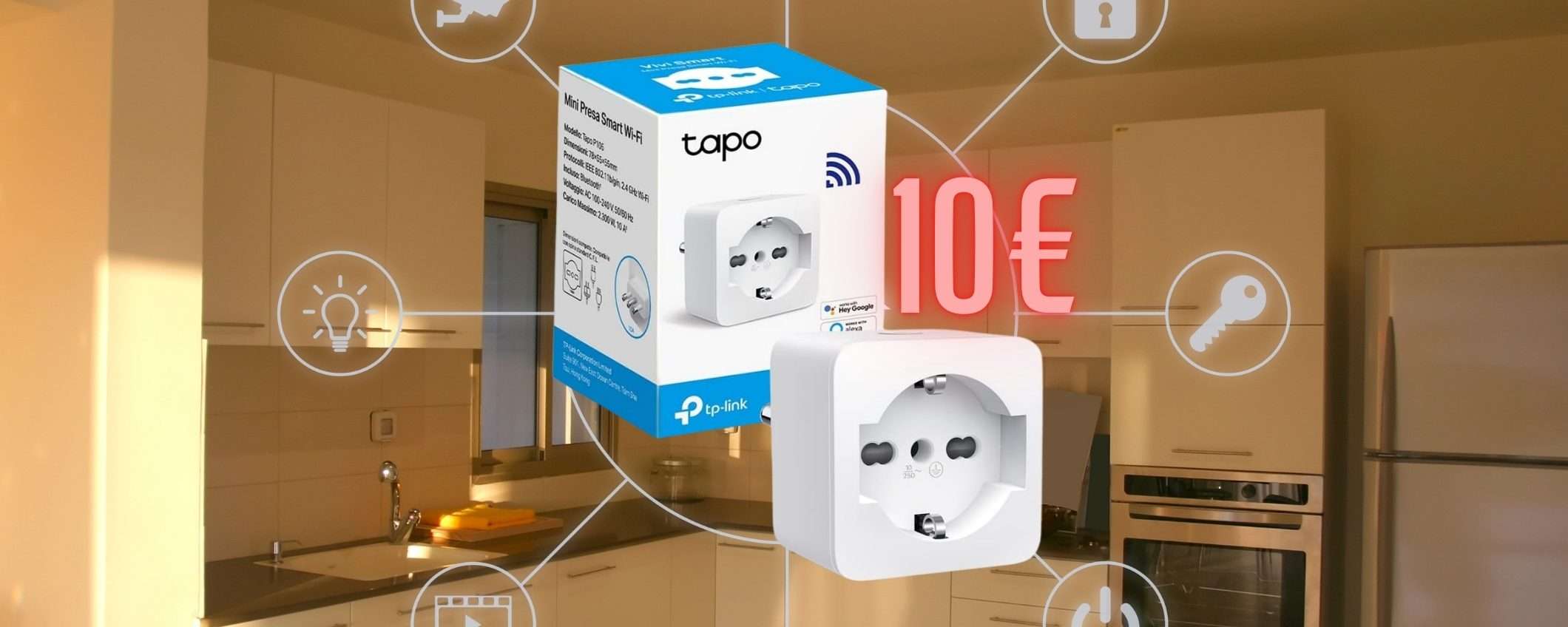 Tutto intelligente con la presa smart Tp-Link Tapo P105, ora a 10€