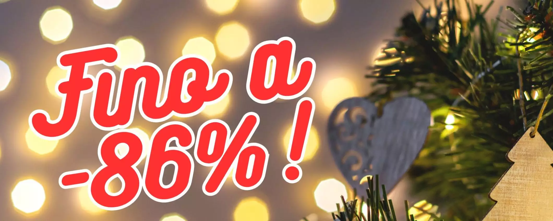 Amazon solo sconti dal 65% all'86%: festa grande di fine anno (da 7,92€)