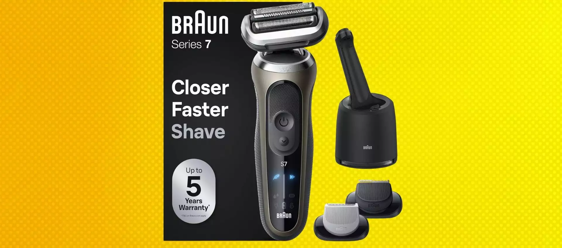 Braun Series 7: rasatura impeccabile con il 37% di sconto