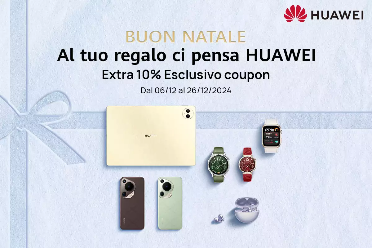 HUAWEI Natale 2024: le offerte da non perdere per il tuo regalo di Natale tech!