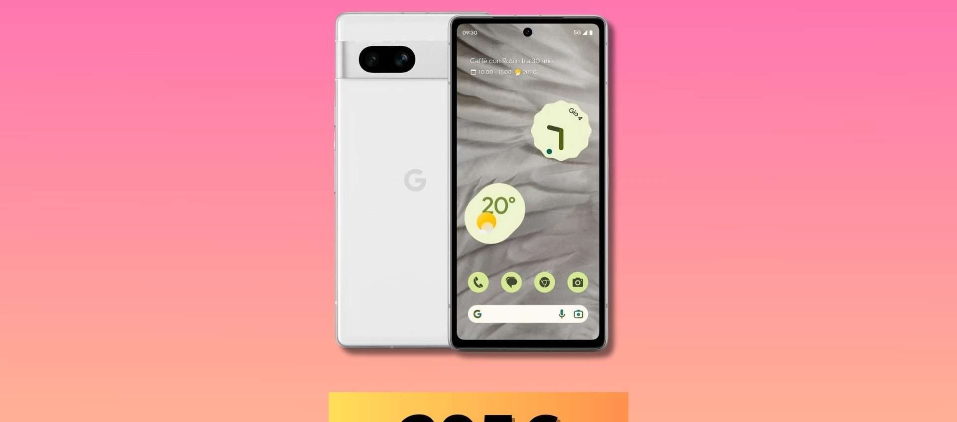 Google Pixel 7a: solo 294€ (-40%) per Tensor G2 e una super fotocamera