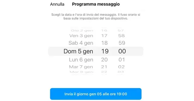 Come programmare un messaggio su Instagram