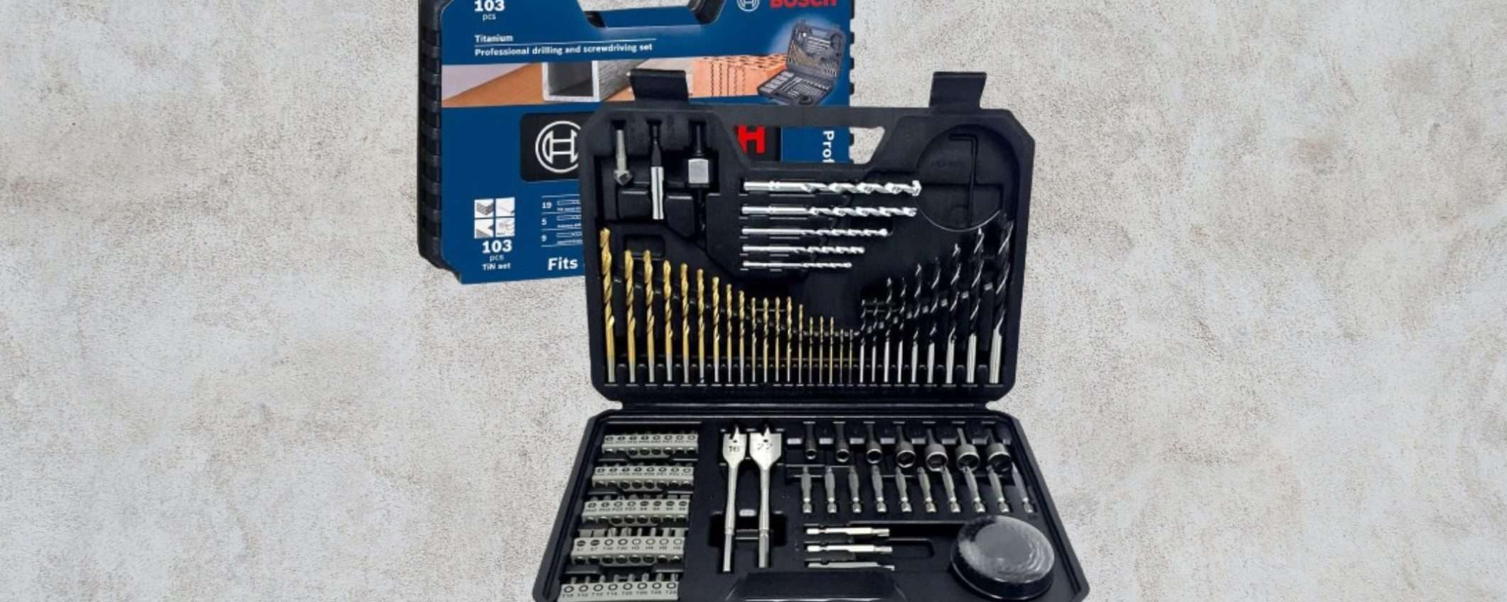 Bosch: il kit 103 in 1 Professional è in MEGA SCONTO su Amazon (19,90€)