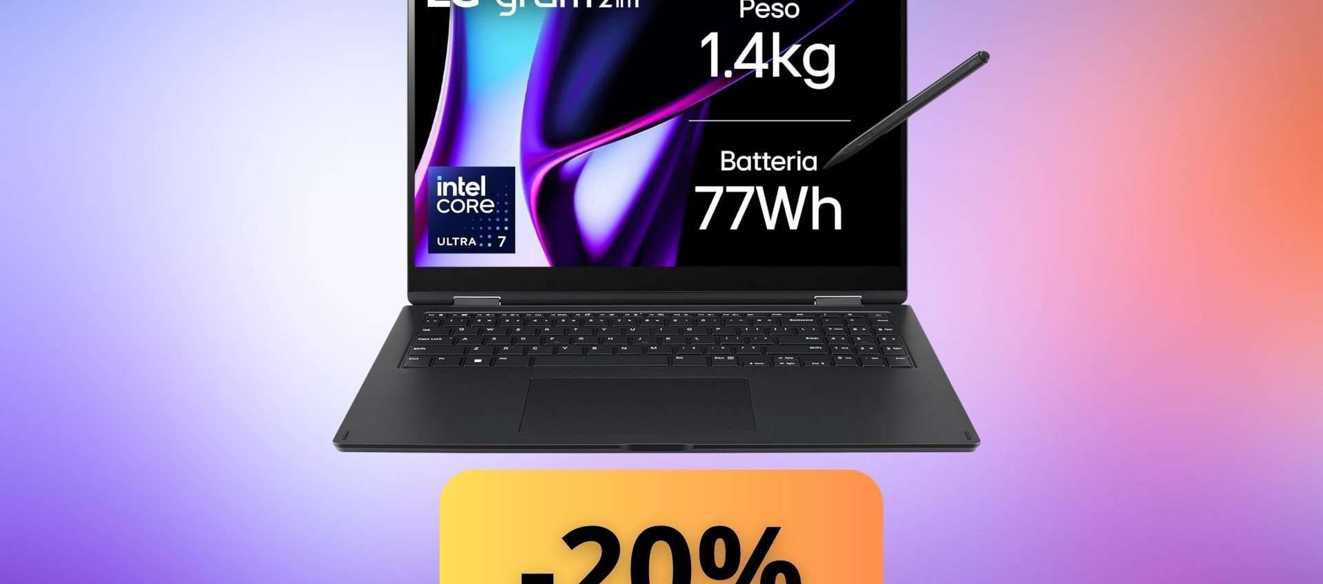 LG gram Pro 2-in-1: potenza ed eleganza, il laptop ultra-leggero oggi con 20% di sconto