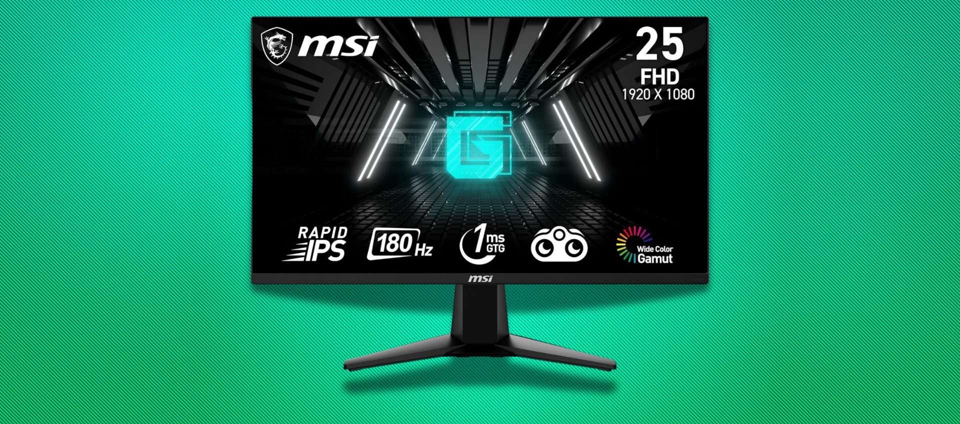 Monitor gaming MSI G225F: prestazioni elevate ad appena 99,99€ (Amazon)