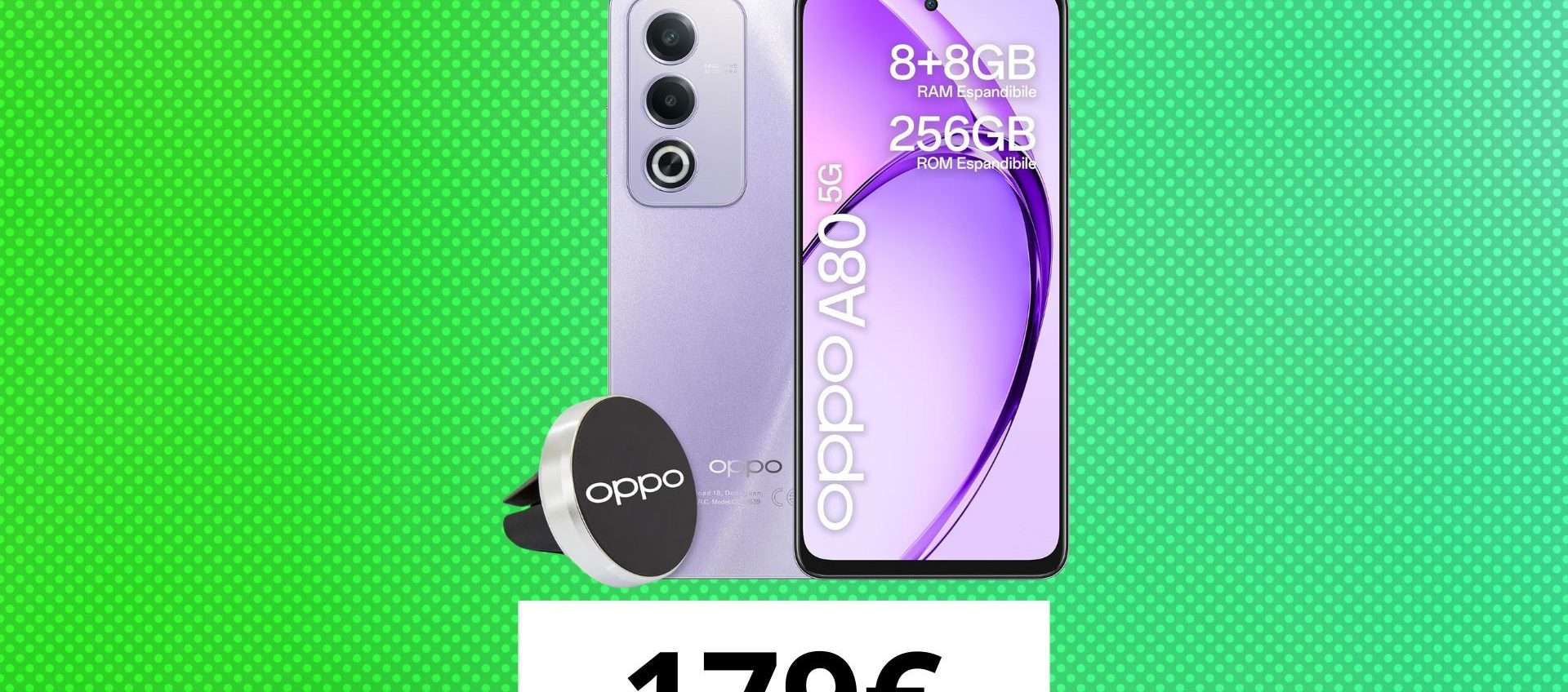 OPPO A80 5G: smartphone completo con fotocamera AI da 50MP ad un prezzo imbattibile