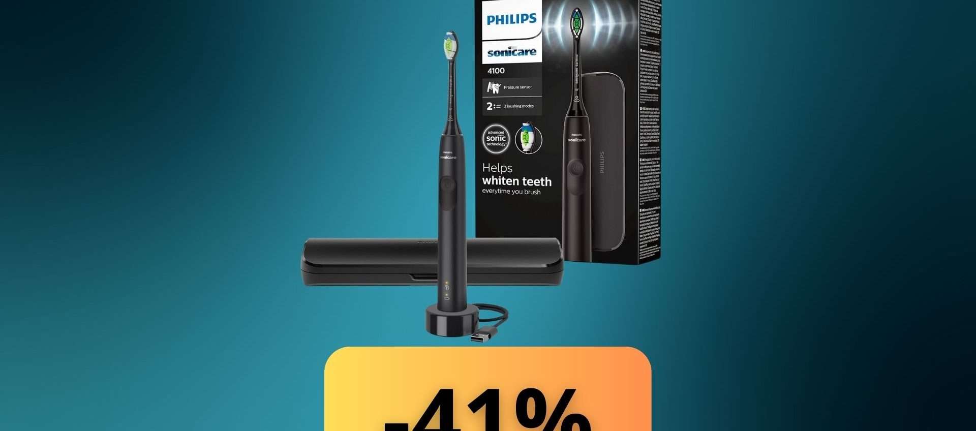 Spazzolino elettrico Philips Sonicare: pulizia professionale con il 41% di sconto