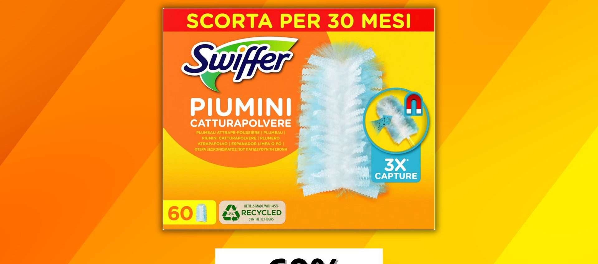 Swiffer Duster, maxi fornato da 60 ad un prezzo folle: corri a fare scorta