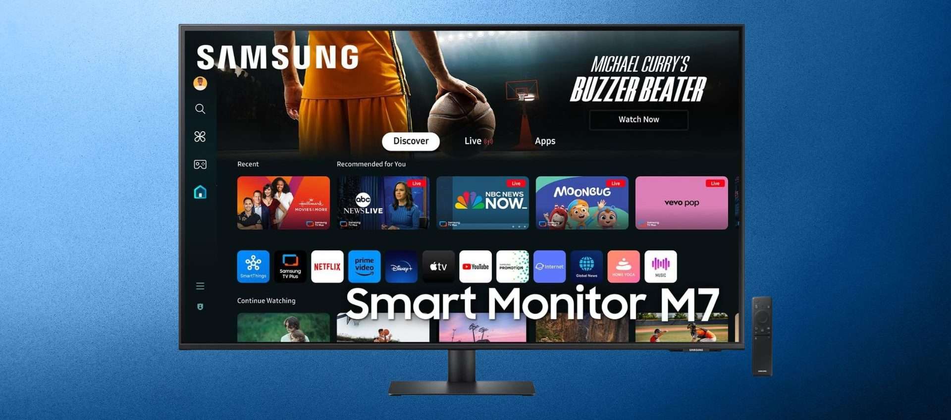 Samsung Smart Monitor M7: imponente schermo da 43