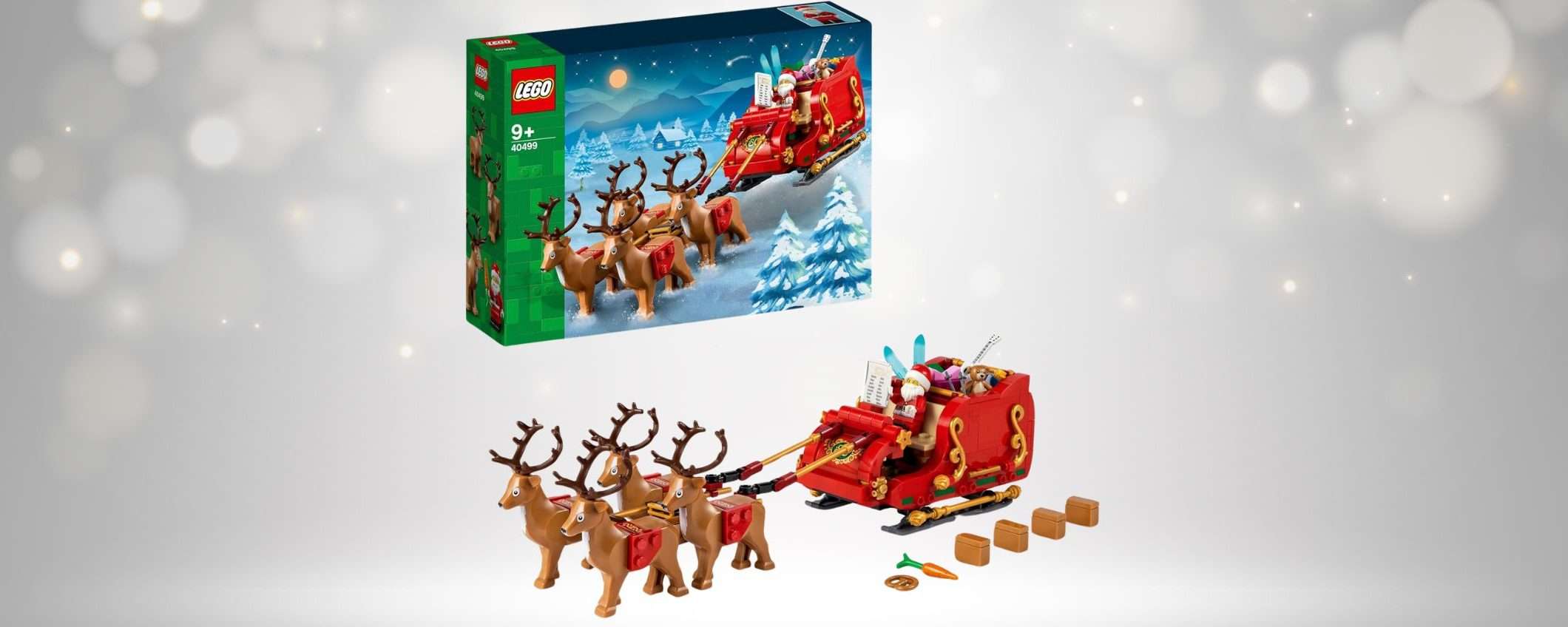 Il set LEGO Slitta di Babbo Natale torna su Amazon ed è anche in offerta in pronta consegna