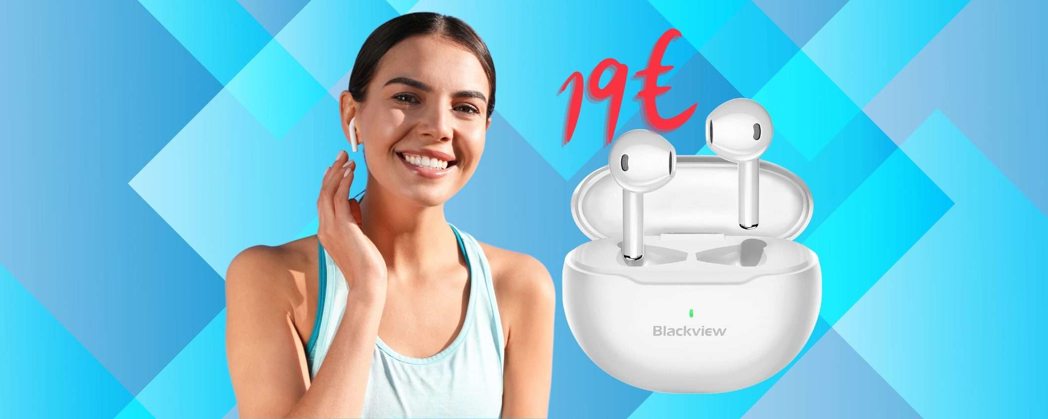 Auricolari wireless Blackview: prezzo mini e qualità super (solo 19€)