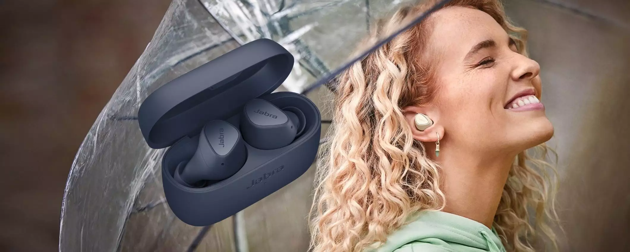 Auricolari wireless Jabra Elite 3 con 4 microfoni per un audio spaziale