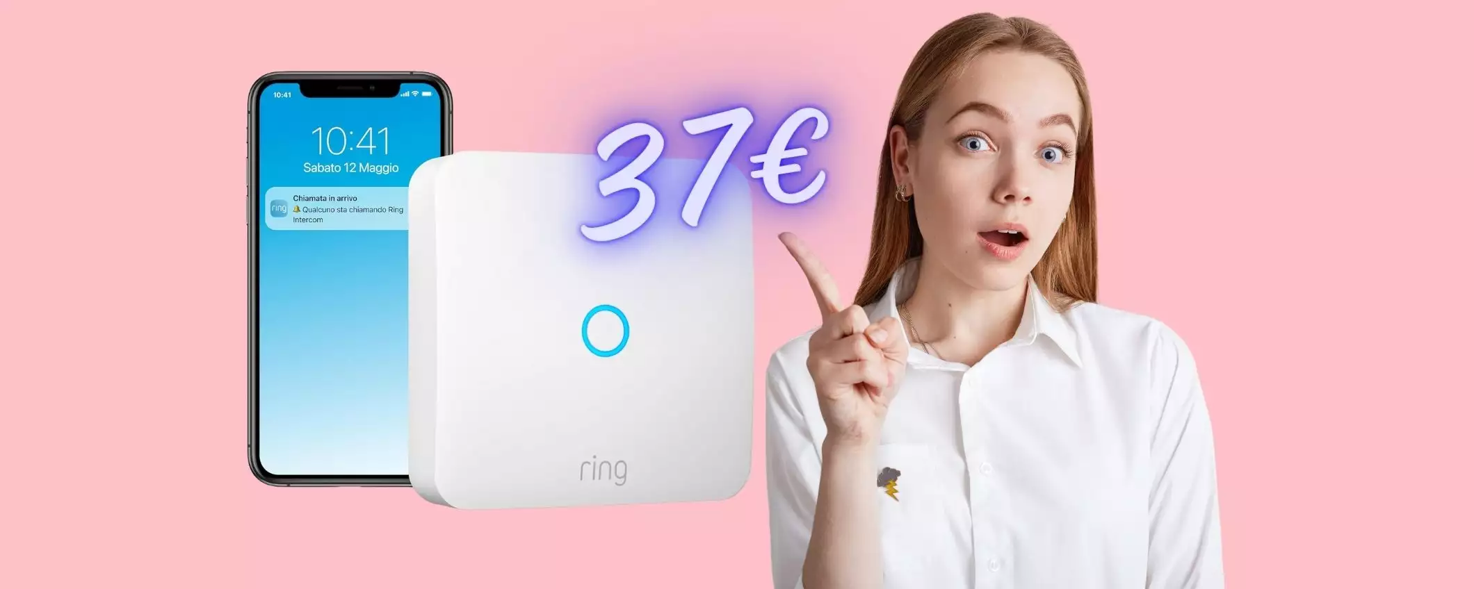 Citofono intelligente in un secondo con Ring Intercom di Amazon (37€)