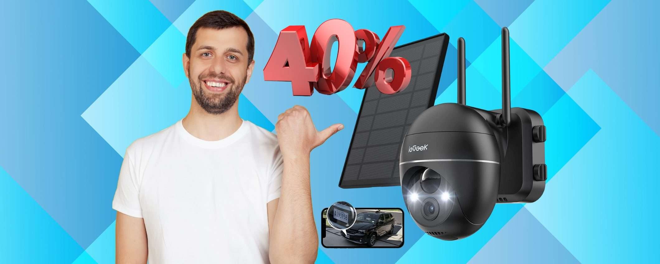 Controlla tutta la casa con questa videocamera di sicurezza al 40% in meno