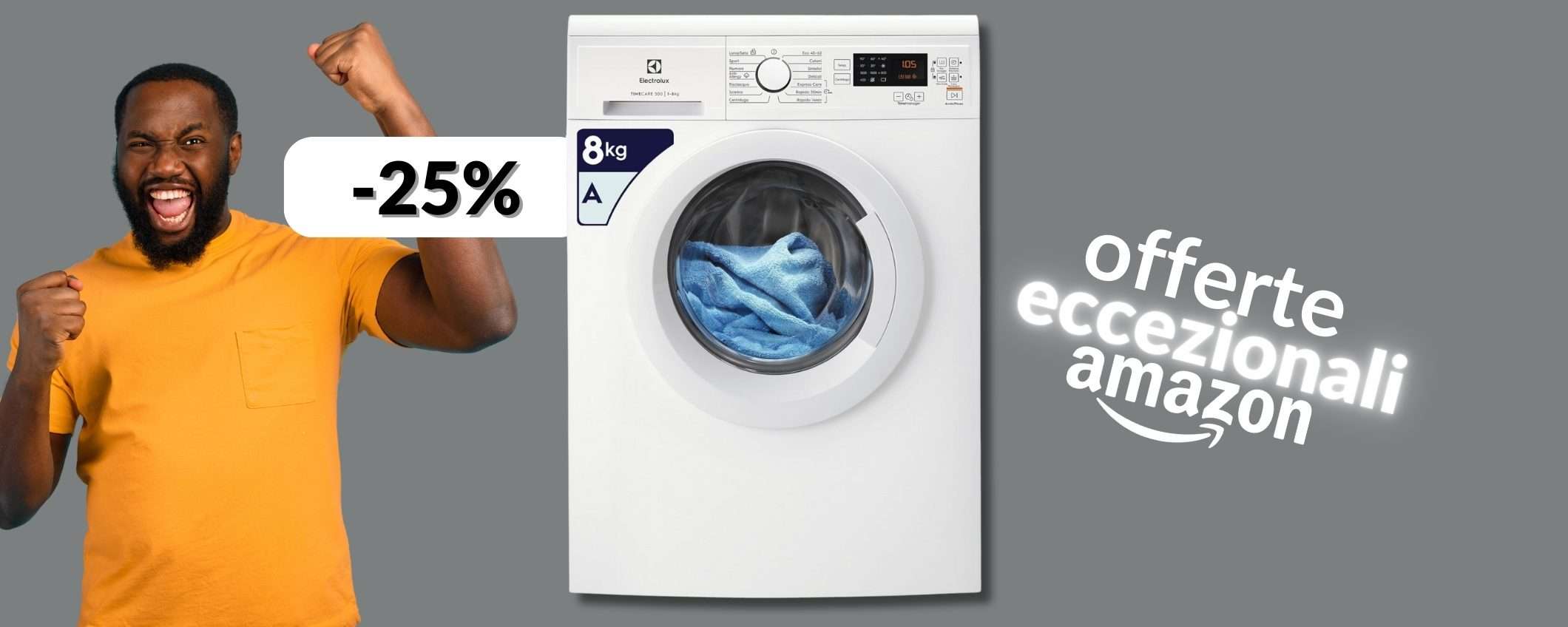 Electrolux PerfectCare 500, lavatrice 8KG a prezzo pazzo: sconto 100€