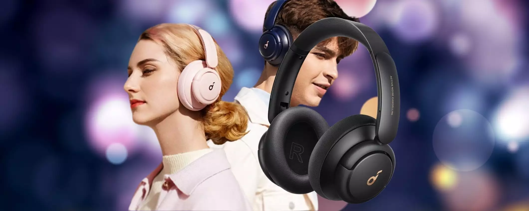 Doppio sconto Amazon per le mitiche cuffie wireless Soundcore Q30 (-27€)