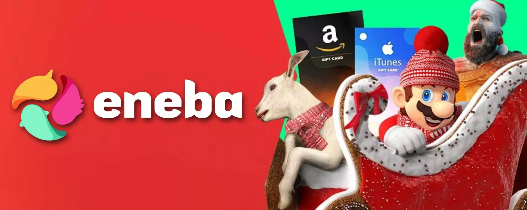 Pioggia di sconti su Eneba: giochi, gift card e fino al 15% di cashback