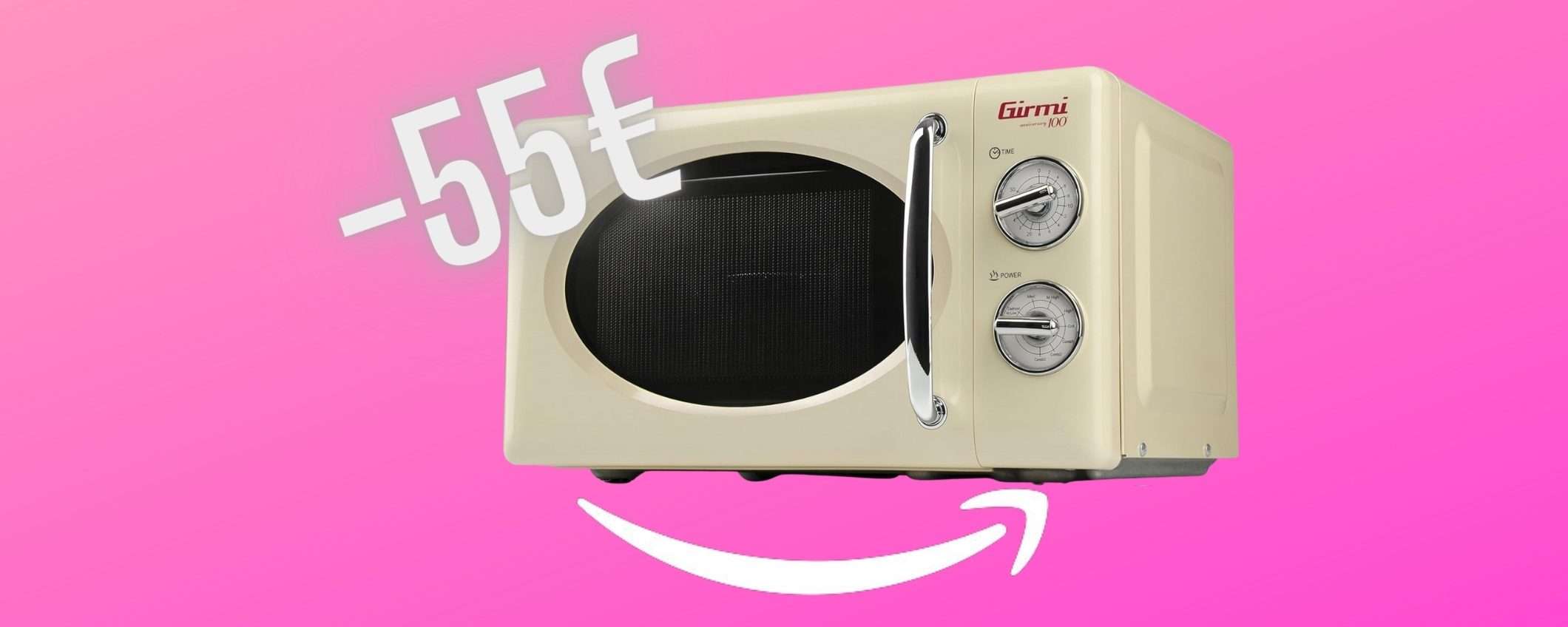 Girmi FM21: forno microonde vintage da 20L e 800W in super sconto