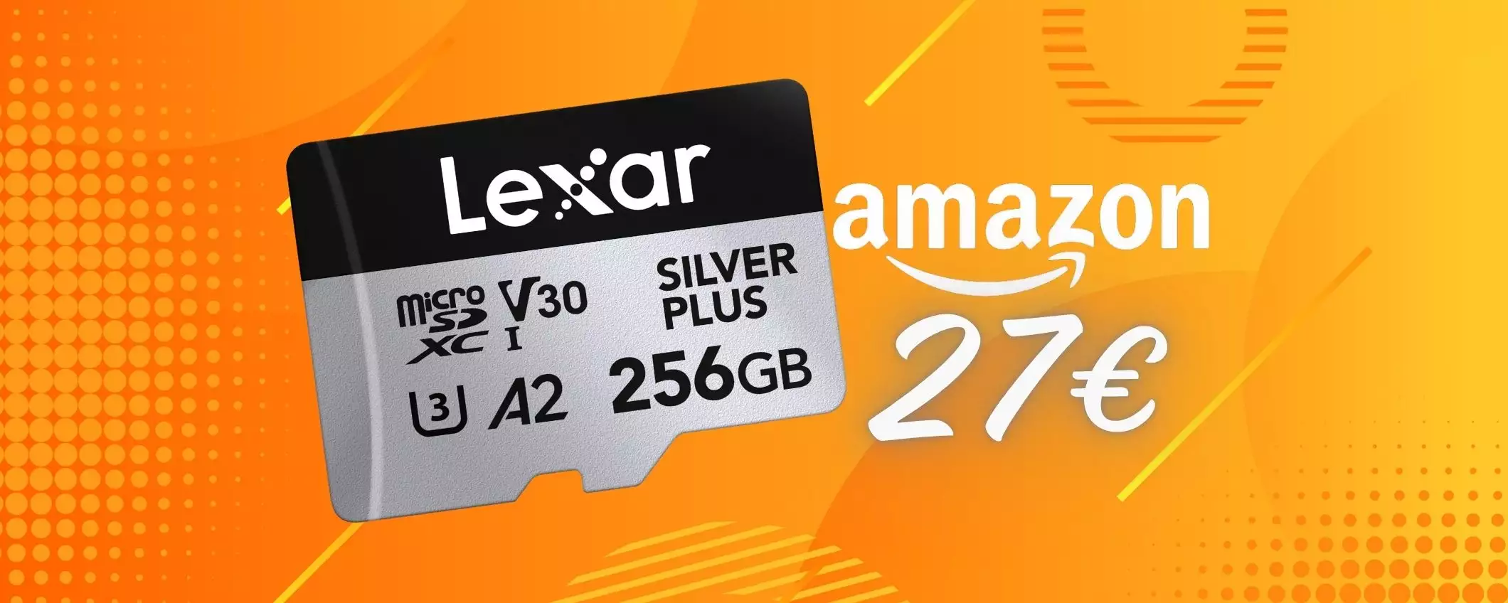 Lexar: microSD da 256GB classe 10 con velocità fino a 205 MB/s (27€)