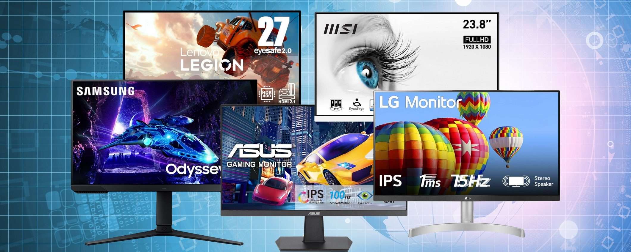 I migliori 5 monitor per non affaticare la vista a prezzi shock su Amazon