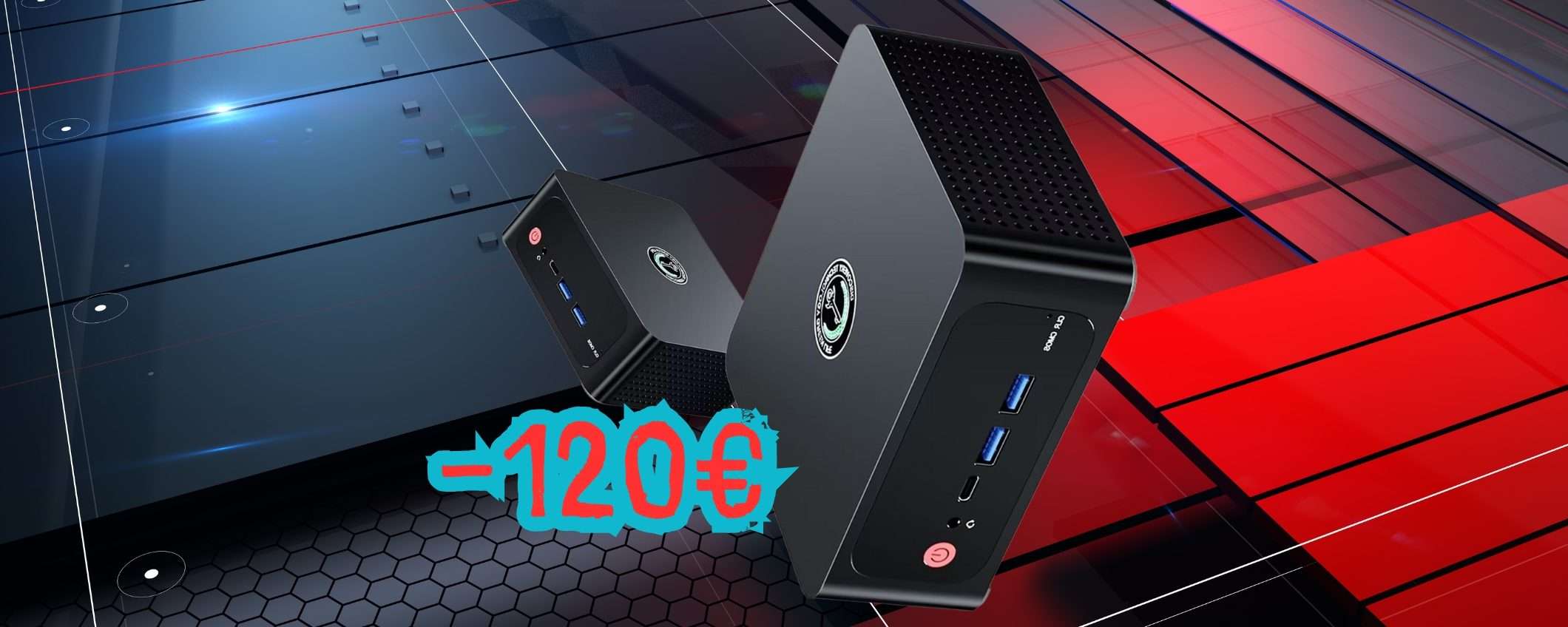 Mini PC con Ryzen 9, 16GB RAM e SSD 500GB: poco spazio e grande potenza