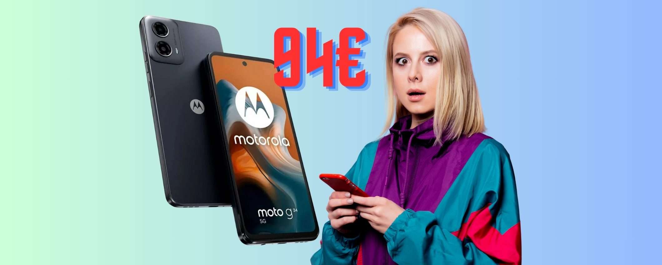 Prezzo fuori di testa su eBay per Motorola Moto G34 5G da 128GB (94€)