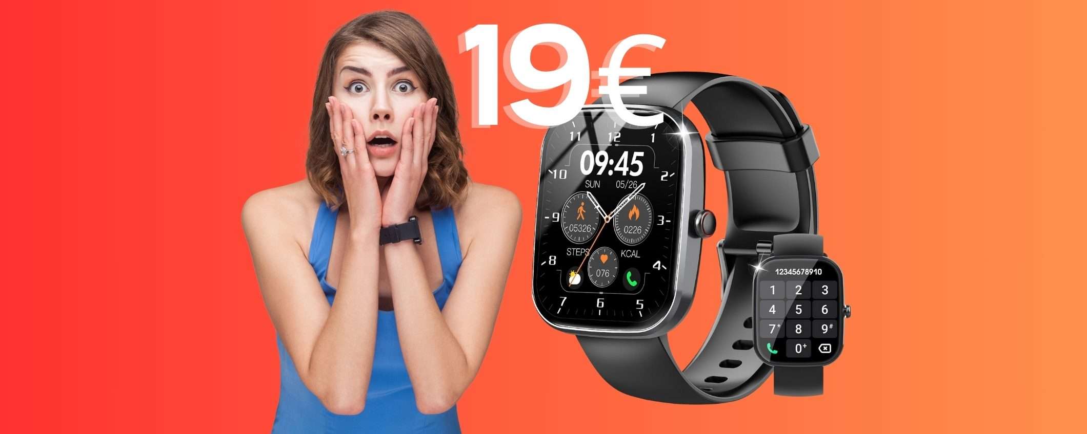 Rispondi alle chiamate con questo smartwatch tuo a soli 19€ su Amazon