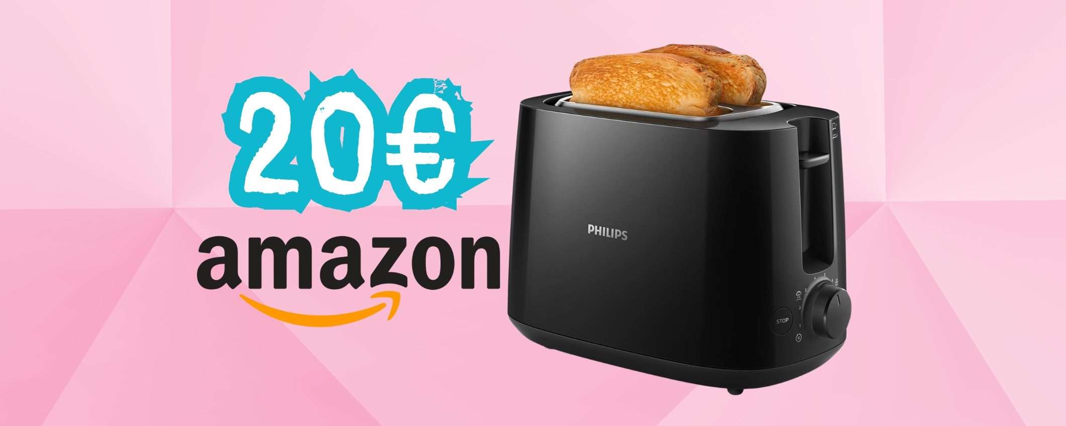 Solo 20 euro per il mitico tostapane Philips con 8 impostazioni