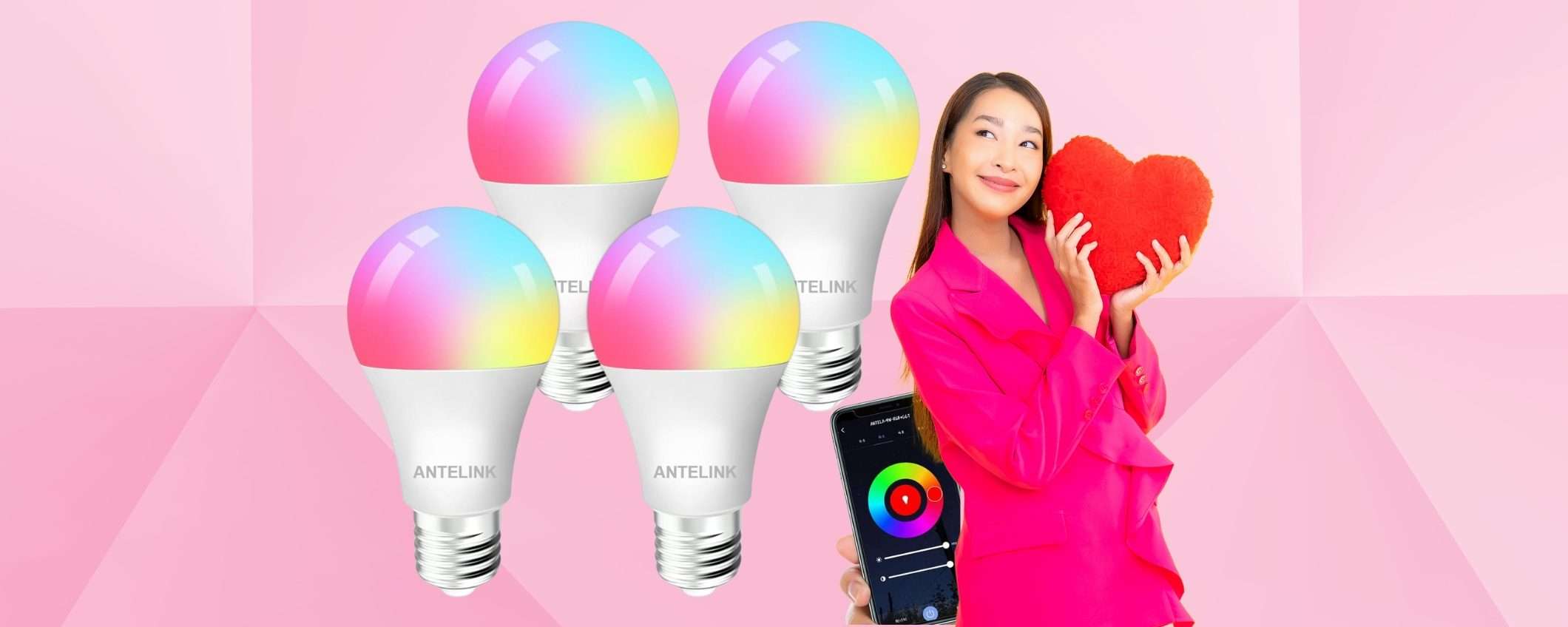 Tutte le stanze di un colore diverso grazie a queste 4 lampadine smart (17€)